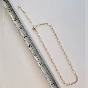 Gold Tone Link Chain Necklace